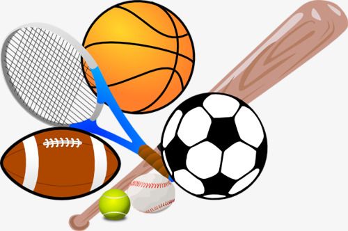 cartoon sports equipment