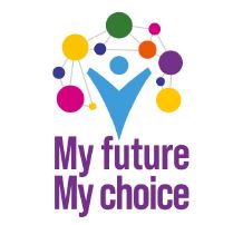colourful logo reading my future my choice