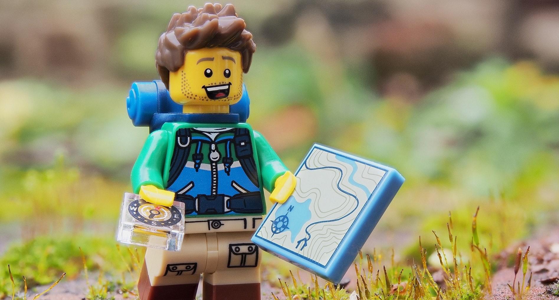 Lego man hiker