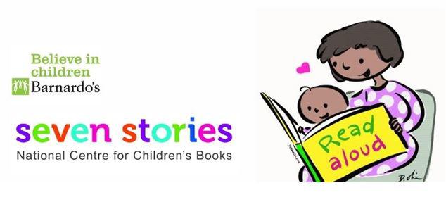 Logos for Barnardos and Seven Stories