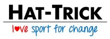 An image with the words 'Hat Trick.  Love Sport for Change'.
