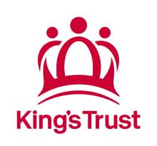 A red crown with the words King's Trust underneath it